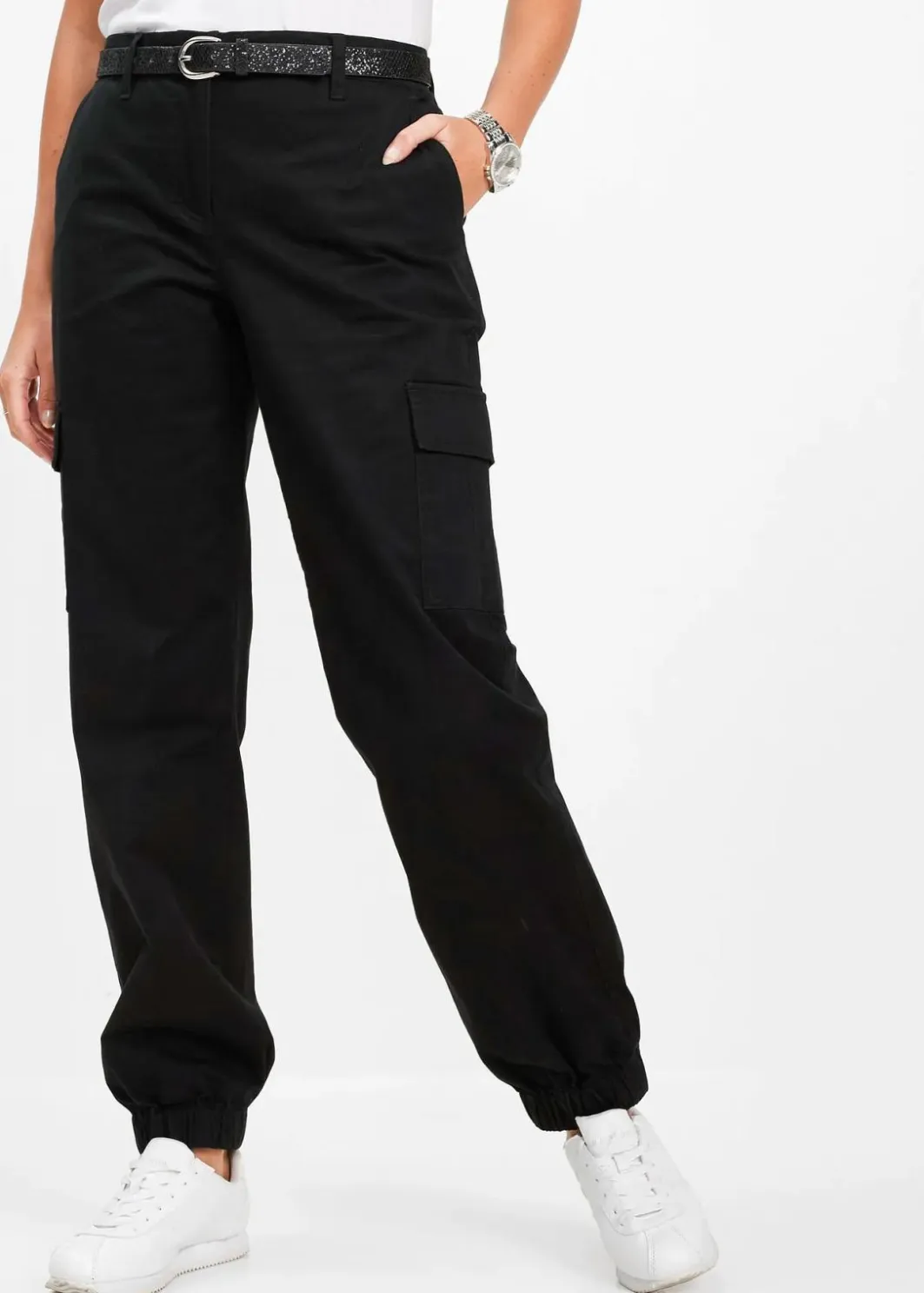 Hot Cargo-Hose aus Baumwolle mit Stretch Damen Bekleidung·Kleider|Hosen
