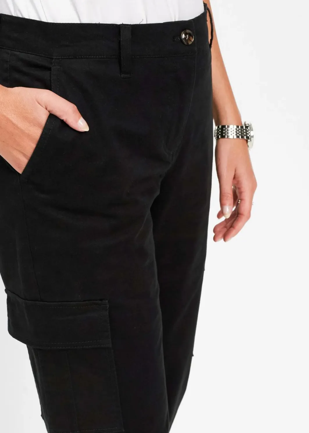 Hot Cargo-Hose aus Baumwolle mit Stretch Damen Bekleidung·Kleider|Hosen