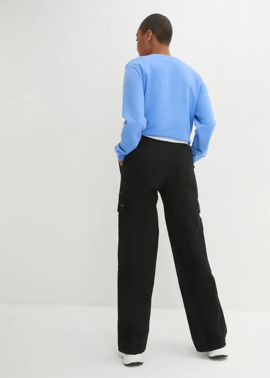 Sale Cargohose aus Baumwolle, Mid Waist Damen Bekleidung·Kleider|Hosen