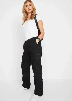 Sale Cargohose aus Baumwolle, Mid Waist Damen Bekleidung·Kleider|Hosen