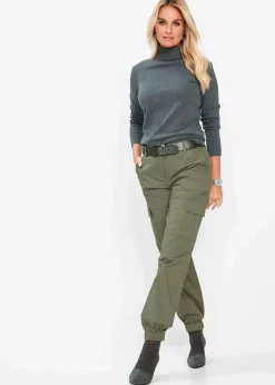 Outlet Cargo-Hose aus Baumwolle mit Stretch Damen Hosen|Bekleidung·Kleider