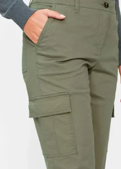 Outlet Cargo-Hose aus Baumwolle mit Stretch Damen Hosen|Bekleidung·Kleider