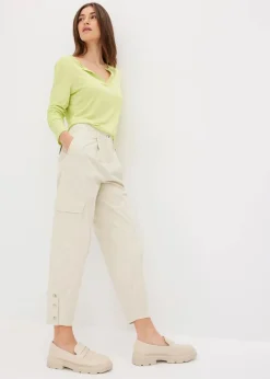 Clearance Cargohose aus Baumwolle mit Stretch Damen Hosen|Bekleidung·Kleider