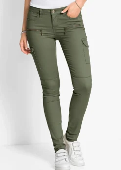 Clearance Cargohose aus elastischem Baumwoll-Mix Damen Hosen
