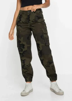 Damen bonprix Bekleidung·Kleider|Hosen|Cargohose aus reiner Baumwolle
