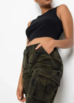 Damen bonprix Bekleidung·Kleider|Hosen|Cargohose aus reiner Baumwolle