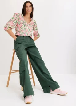 Damen bonprix Bekleidung·Kleider|Hosen|Cargohose aus reiner Baumwolle