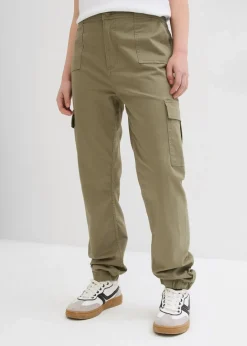 Kinder bonprix Mädchen 9-16 Jahre·Hosen & Leggings|Cargohose mit aufgesetzten Taschen