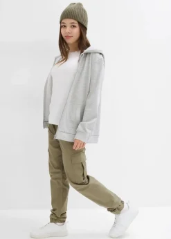 Kinder bonprix Mädchen 9-16 Jahre·Hosen & Leggings|Cargohose mit aufgesetzten Taschen