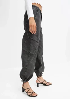 Sale Cargo-Jeans Mid Waist Damen Jeans