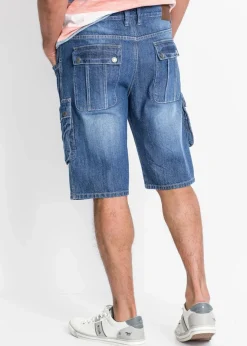 Herren bonprix Große Größen|Shorts|Cargo-Jeans-Bermuda Regular Fit