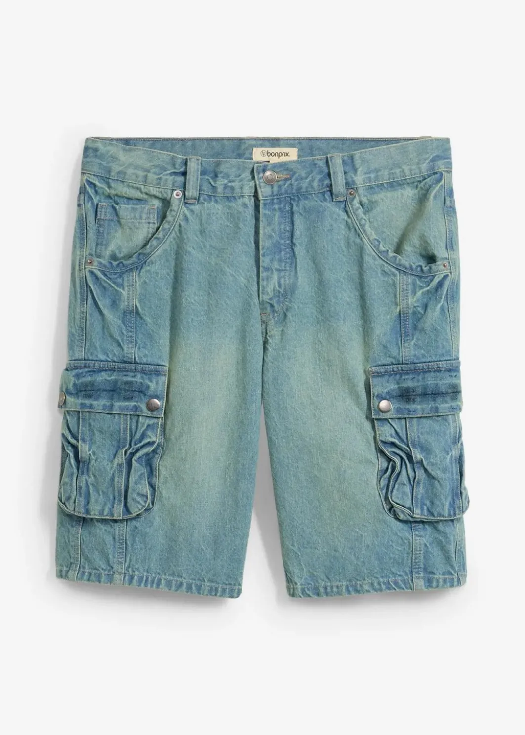 Herren bonprix Jeans|Shorts|Cargo-Jeans-Bermuda Regular Fit