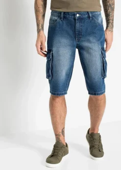 New Cargo-Jeans-Longbermuda, Relaxed Fit Herren Große Größen|Shorts