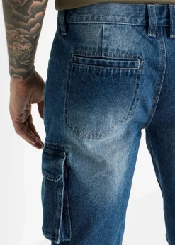 New Cargo-Jeans-Longbermuda, Relaxed Fit Herren Große Größen|Shorts