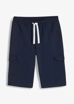 Herren bonprix Große Größen|Shorts|Cargo-Sweatbermuda aus reiner Bio-Baumwolle