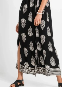 Discount Carmen-Kleid aus fließender Viskose Damen Bekleidung·Pullover & Strickjacken|Kleider