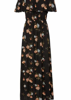 Carmen-Kleid aus fließender Viskose Damen Kleider|Bekleidung·Pullover & Strickjacken