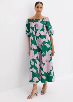 Outlet Carmen-Kleid aus reiner Baumwolle Damen Bekleidung·Pullover & Strickjacken|Kleider