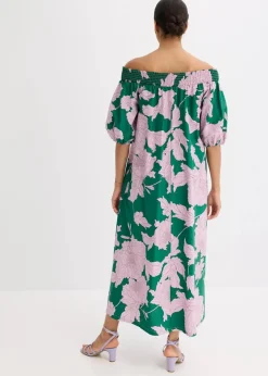 Outlet Carmen-Kleid aus reiner Baumwolle Damen Bekleidung·Pullover & Strickjacken|Kleider