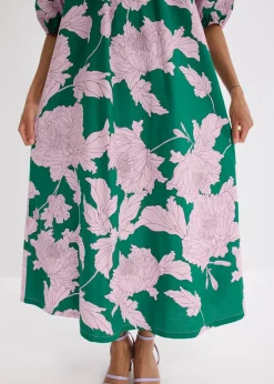 Outlet Carmen-Kleid aus reiner Baumwolle Damen Bekleidung·Pullover & Strickjacken|Kleider