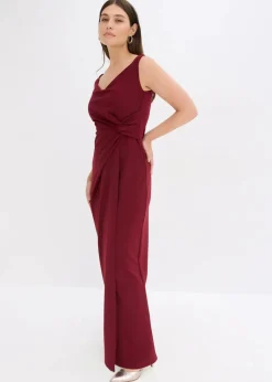 Damen bonprix Bekleidung·Pullover & Strickjacken|Festliche Mode|Carmen-Kleid aus strukturiertem Crepe