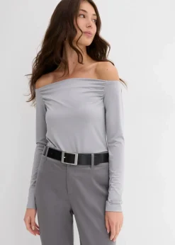 Discount Carmenshirt aus leichtem Jersey Damen Shirts & Tops|Nachhaltigere Materialien