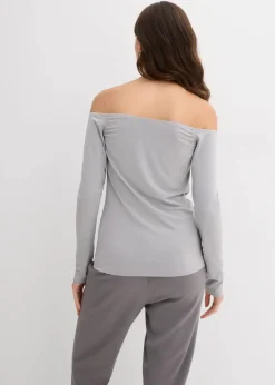 Discount Carmenshirt aus leichtem Jersey Damen Shirts & Tops|Nachhaltigere Materialien