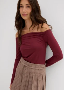 Damen bonprix Nachhaltigere Materialien|Shirts & Tops|Carmenshirt aus leichtem Jersey