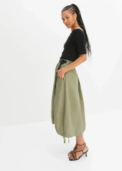 Damen bonprix Shirts & Tops|Nachhaltigere Materialien|Carmenshirt in Viskose-Mix