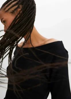 Damen bonprix Shirts & Tops|Nachhaltigere Materialien|Carmenshirt in Viskose-Mix