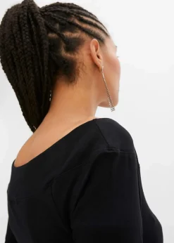 Damen bonprix Shirts & Tops|Nachhaltigere Materialien|Carmenshirt in Viskose-Mix