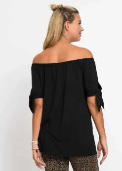Best Carmenshirt mit Bindedetail Damen Shirts & Tops