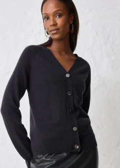 Hot Cashmerestrickjacke mit Good Cashmere Standard®-Anteil Damen Bekleidung·Umstandsmode|Pullover & Strickjacken