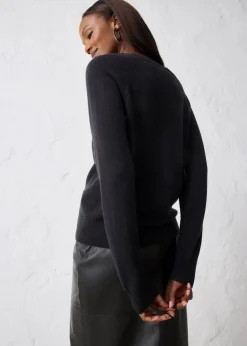 Hot Cashmerestrickjacke mit Good Cashmere Standard®-Anteil Damen Bekleidung·Umstandsmode|Pullover & Strickjacken