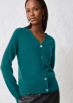 Discount Cashmerestrickjacke mit Good Cashmere Standard®-Anteil Damen Bekleidung·Umstandsmode|Pullover & Strickjacken