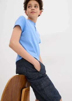 Sale Chambray-Cargo-Longshorts, Regular Fit Kinder Jungen 9-16 Jahre·Jeans|Jungen 9-16 Jahre·Shorts