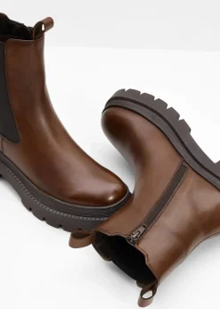 Clearance Chelsea-Boots aus Leder Damen Stiefeletten|Boots
