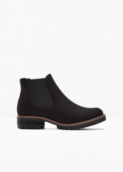 Damen bonprix Schuhe & Accessoires In Spezialgrößen·Schuhe In Übergröße|Schuhe & Accessoires In Spezialgrößen·Elastischer Schaft|Chelsea-Boots mit Profilsohle