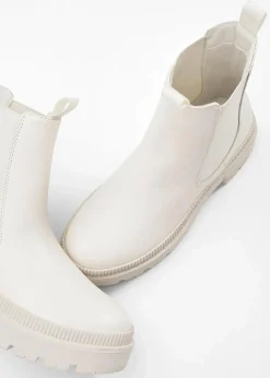 Damen bonprix Schuhe & Accessoires In Spezialgrößen·Schuhe In Übergröße|Schuhe & Accessoires In Spezialgrößen·Elastischer Schaft|Chelsea-Boots mit Profilsohle