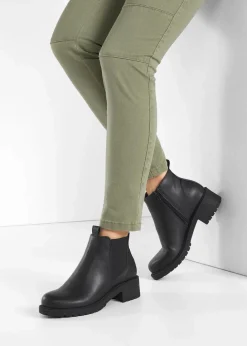 Damen bonprix Stiefeletten|Boots|Chelsea-Boots mit Profilsohle