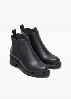 Damen bonprix Stiefeletten|Boots|Chelsea-Boots mit Profilsohle