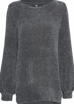 Chenille-Longpullover Damen Bekleidung·Umstandsmode|Strickmode