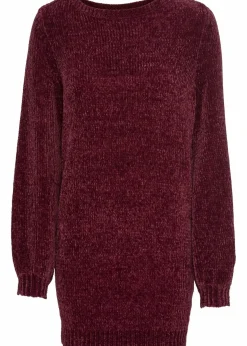 Hot Chenille-Longpullover Damen Pullover & Strickjacken|Nachhaltigere Materialien