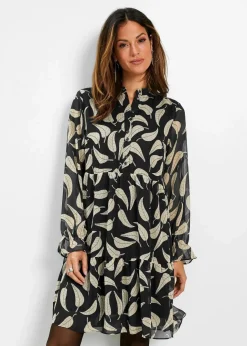 Damen bonprix Nachhaltigere Materialien|Kleider|Chiffon Kleid