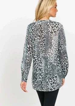 Damen bonprix Bekleidung·Jacken & Mäntel|Blusen & Tuniken|Chiffon Longbluse