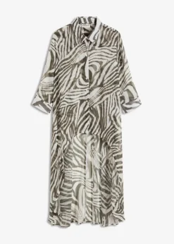 Damen bonprix Blusen & Tuniken|Chiffon- Longbluse