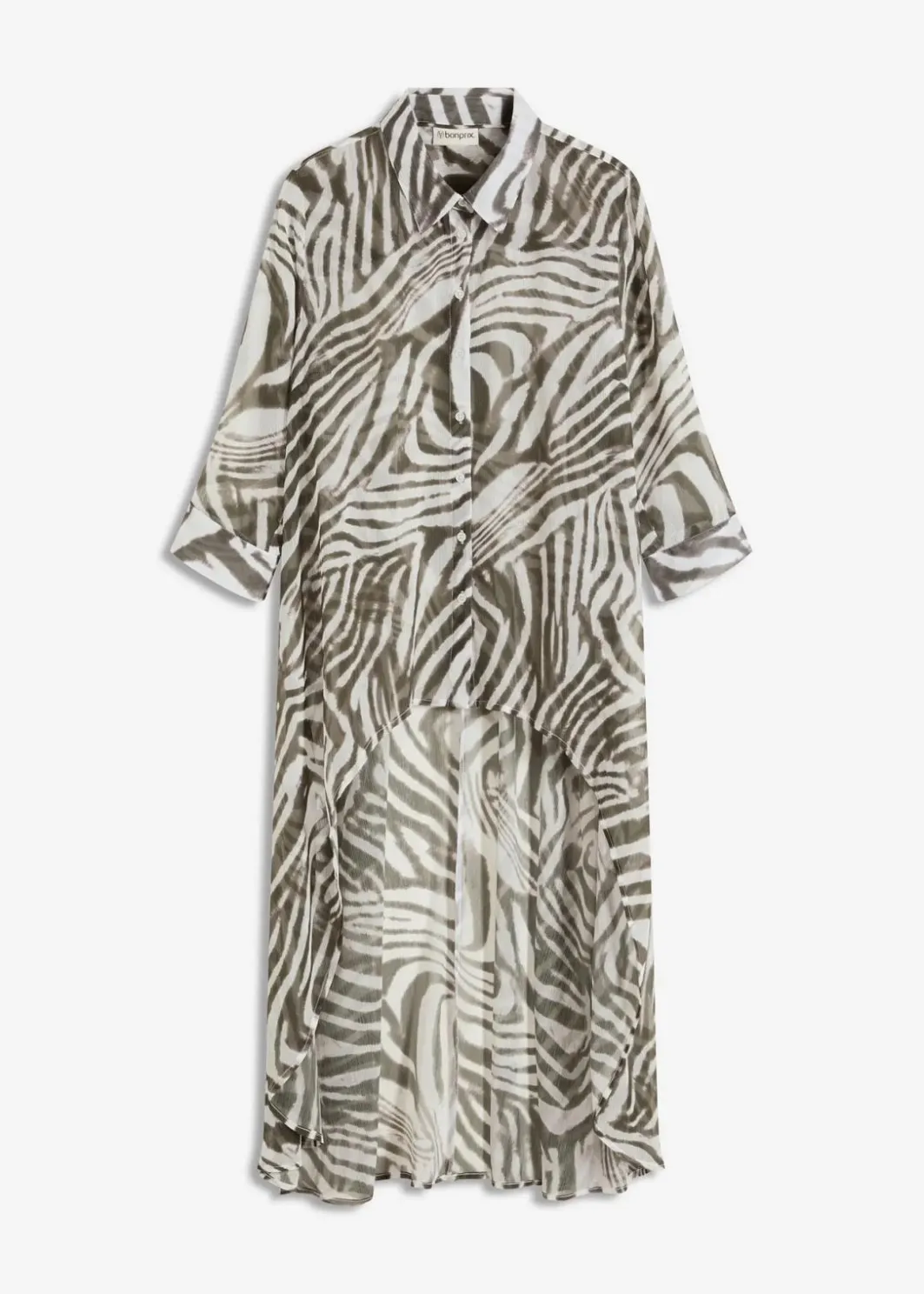 Damen bonprix Blusen & Tuniken|Chiffon- Longbluse
