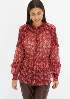 Damen bonprix Bekleidung·Jacken & Mäntel|Blusen & Tuniken|Chiffonbluse