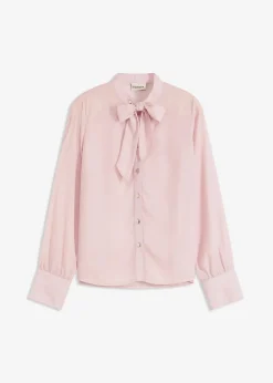 Online Chiffonbluse mit abnehmbarer Schluppe Damen Bekleidung·Jacken & Mäntel|Blusen & Tuniken