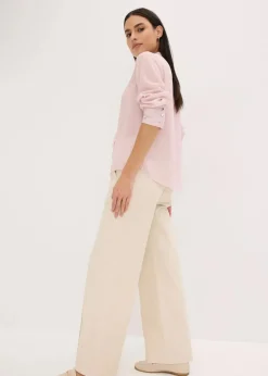Online Chiffonbluse mit abnehmbarer Schluppe Damen Bekleidung·Jacken & Mäntel|Blusen & Tuniken